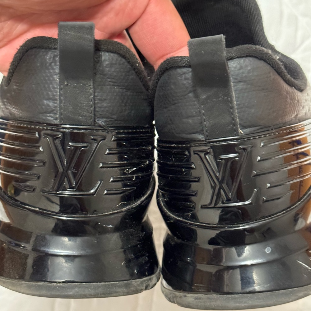Louis Vuitton black leather shoes